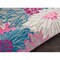 Homeroots 2 x 3 ft. Gray & Pink Tropical Flower Scatter Area Rug 385421 - alternate 3